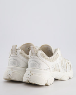 Christian Dior White Mesh and Leather-Effect Panels Chrono Sneakers Size EU 39 RRP £890