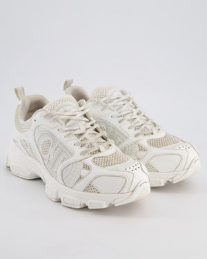 Christian Dior White Mesh and Leather-Effect Panels Chrono Sneakers Size EU 39 RRP £890