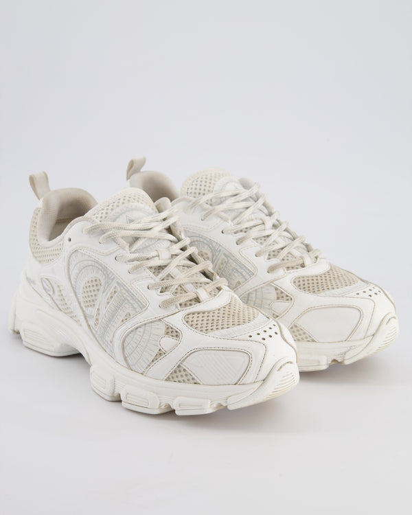 Christian Dior White Mesh and Leather-Effect Panels Chrono Sneakers Size EU 39 RRP £890