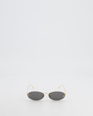 Fendi Black First Sunglasses with Crystal Logo Detail and Gold Hardware RRP £425