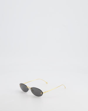Fendi Black First Sunglasses with Crystal Logo Detail and Gold Hardware RRP £425