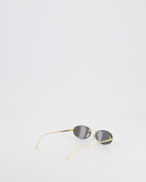 Fendi Black First Sunglasses with Crystal Logo Detail and Gold Hardware RRP £425