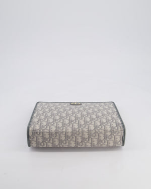 Christian Dior 30 Montaigne Pouch Bag in Grey & White Oblique Canvas with Gold Hardware RRP890£