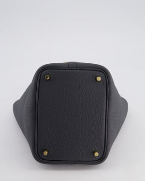 *SUPER HOT* Hermès Picotin Lock 18 Bag in Gris Misty Clemence Leather with Permabrass Hardware