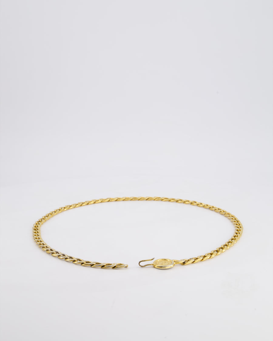 Chanel Vintage Gold Chain Medallion Belt Size 85cm