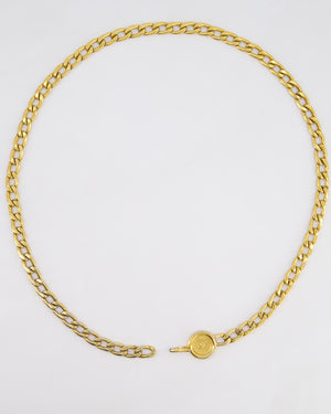 Chanel Vintage Gold Chain Medallion Belt Size 85cm