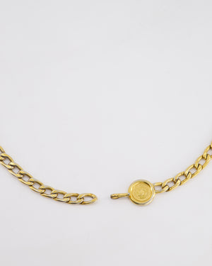 Chanel Vintage Gold Chain Medallion Belt Size 85cm