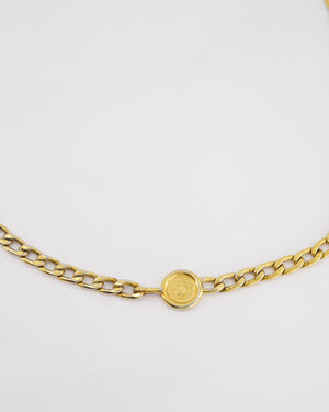 Chanel Vintage Gold Chain Medallion Belt Size 85cm