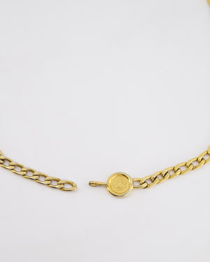 Chanel Vintage Gold Chain Medallion Belt Size 85cm
