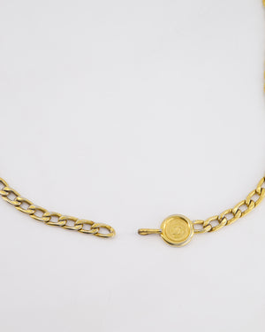 Chanel Vintage Gold Chain Medallion Belt Size 85cm