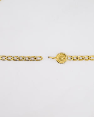 Chanel Vintage Gold Chain Medallion Belt Size 85cm