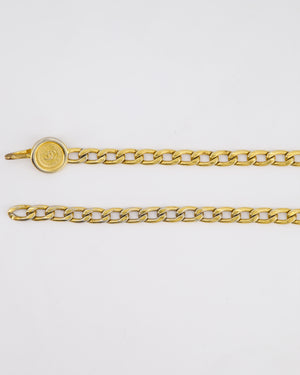 Chanel Vintage Gold Chain Medallion Belt Size 85cm