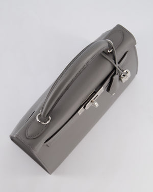 *RARE* Hermès Kelly 28 Sellier Bag in Gris Meyer Madame Leather with Palladium Hardware