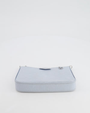 Louis Vuitton Baby Blue Easy Pouch on Strap Bag in Epi Leather with Silver Hardware RRP £1,650