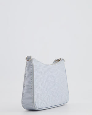 Louis Vuitton Baby Blue Easy Pouch on Strap Bag in Epi Leather with Silver Hardware RRP £1,650