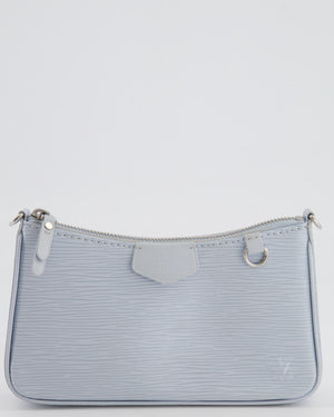 Louis Vuitton Baby Blue Easy Pouch on Strap Bag in Epi Leather with Silver Hardware RRP £1,650
