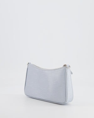 Louis Vuitton Baby Blue Easy Pouch on Strap Bag in Epi Leather with Silver Hardware RRP £1,650