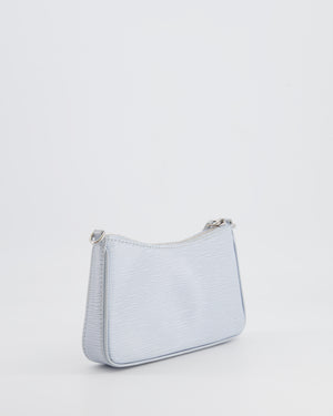 Louis Vuitton Baby Blue Easy Pouch on Strap Bag in Epi Leather with Silver Hardware RRP £1,650