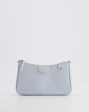 Louis Vuitton Baby Blue Easy Pouch on Strap Bag in Epi Leather with Silver Hardware RRP £1,650