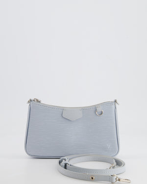 Louis Vuitton Baby Blue Easy Pouch on Strap Bag in Epi Leather with Silver Hardware RRP £1,650