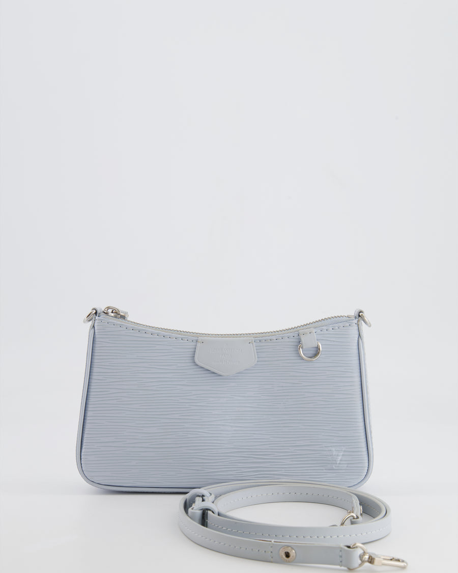 Louis Vuitton Baby Blue Easy Pouch on Strap Bag in Epi Leather with Silver Hardware RRP £1,650