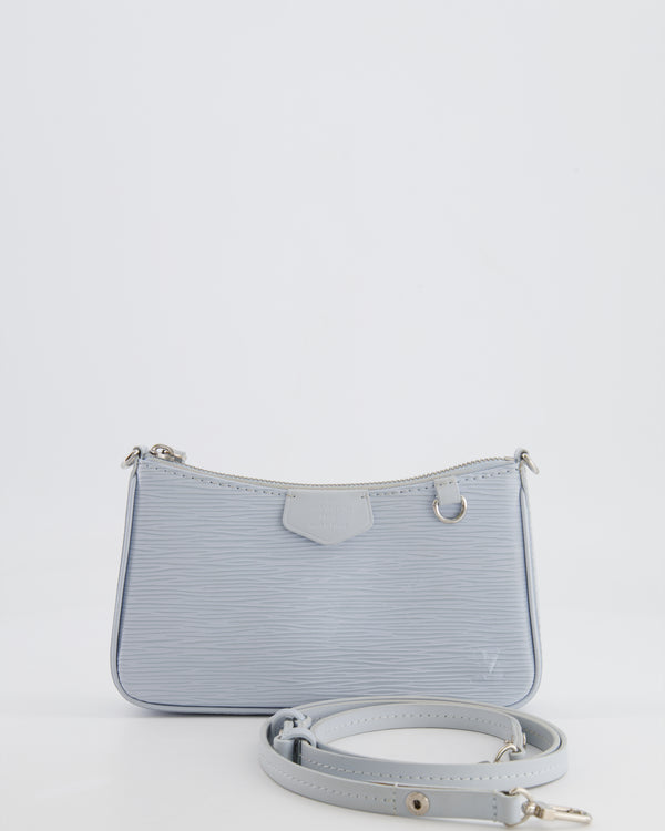 Louis Vuitton Baby Blue Easy Pouch on Strap Bag in Epi Leather with Silver Hardware RRP £1,650