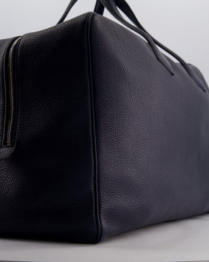Hermès Victoria II 50 Bag in Bleu Indigo Clemence Leather with Palladium Hardware