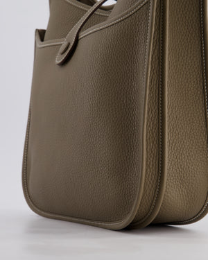 Hermès Evelyne III 29 Bag in Etoupe Taurillon Clemence Leather with Gold Hardware