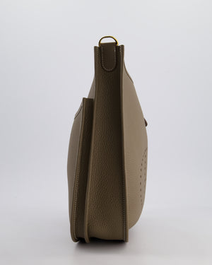 Hermès Evelyne III 29 Bag in Etoupe Taurillon Clemence Leather with Gold Hardware