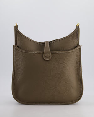 Hermès Evelyne III 29 Bag in Etoupe Taurillon Clemence Leather with Gold Hardware