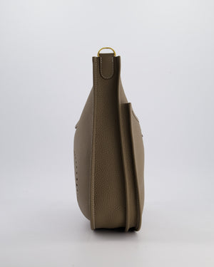 Hermès Evelyne III 29 Bag in Etoupe Taurillon Clemence Leather with Gold Hardware