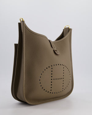 Hermès Evelyne III 29 Bag in Etoupe Taurillon Clemence Leather with Gold Hardware