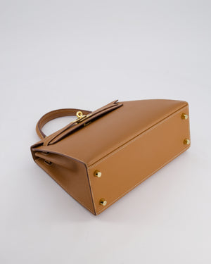 *HOLY GRAIL* Hermès Kelly 25 Sellier Bag in Gold Epsom Leather with Gold Hardware