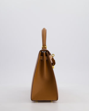 *HOLY GRAIL* Hermès Kelly 25 Sellier Bag in Gold Epsom Leather with Gold Hardware