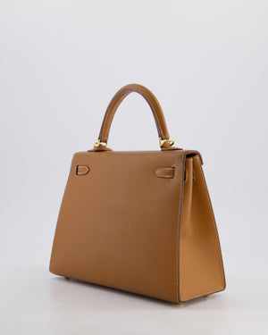 *HOLY GRAIL* Hermès Kelly 25 Sellier Bag in Gold Epsom Leather with Gold Hardware