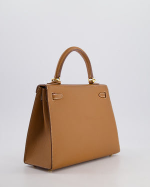 *HOLY GRAIL* Hermès Kelly 25 Sellier Bag in Gold Epsom Leather with Gold Hardware