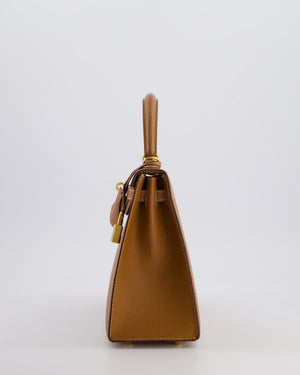 *HOLY GRAIL* Hermès Kelly 25 Sellier Bag in Gold Epsom Leather with Gold Hardware
