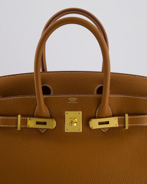 Hermès Birkin 30 Retourne Bag in Gold Togo Leather with Gold Hardware