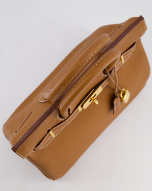 Hermès Birkin 30 Retourne Bag in Gold Togo Leather with Gold Hardware
