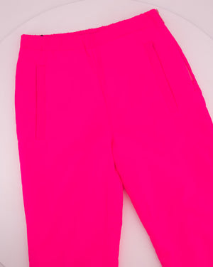 Prada Hot Pink Ski Trousers with Black Cuffs Size XS (UK 6)
