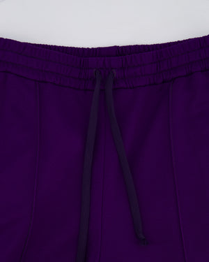 Gucci Purple Crystal Joggers with Red White and Navy Stripe Side Detail Size M (UK 10)