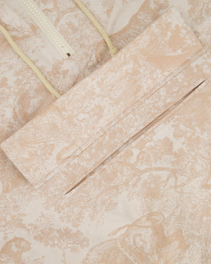 Christian Dior Beige and White Toile de Jouy Logo Windbreaker Size L (UK 12)