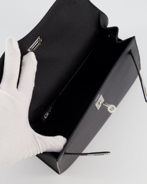 *RARE* Hermès Kelly 25 Sellier Bag in Noir Epsom Leather with Palladium Hardware