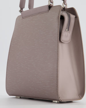 Louis Vuitton Lilac Grey Figari PM Bag in Epi Leather with Silver Hardware
