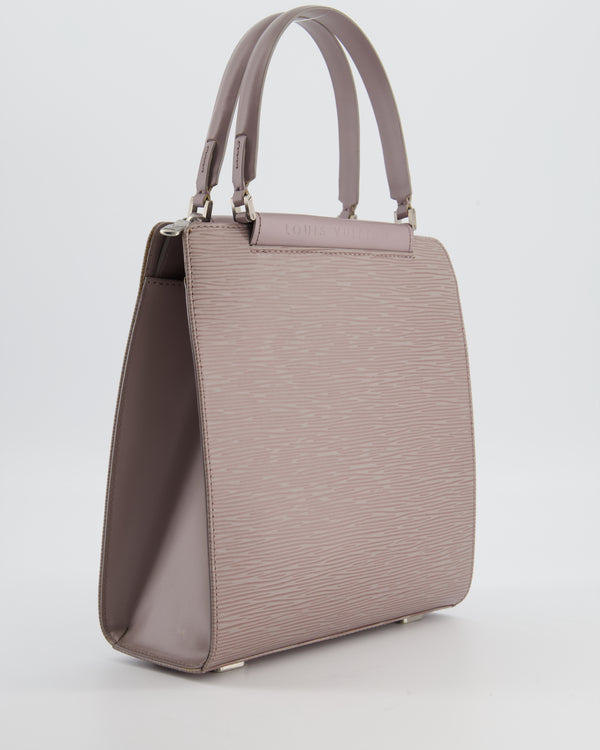 Louis Vuitton Lilac Grey Figari PM Bag in Epi Leather with Silver Hardware