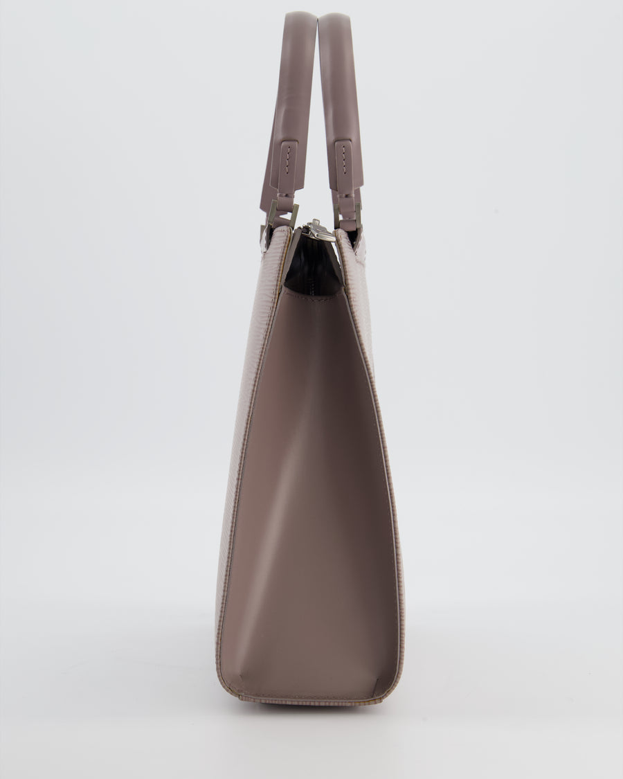 Louis Vuitton Lilac Grey Figari PM Bag in Epi Leather with Silver Hardware