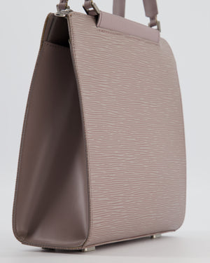 Louis Vuitton Lilac Grey Figari PM Bag in Epi Leather with Silver Hardware