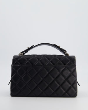 Chanel Black City Rock Bag in Goatskin Leather with Ruthenium Hardware