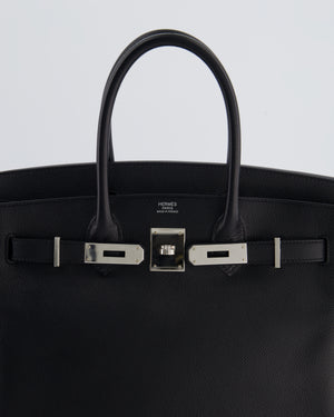 Hermès Birkin 30 Retourne Bag in Noir Epsom Leather with Palladium Hardware