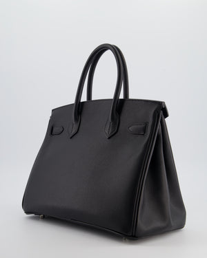 Hermès Birkin 30 Retourne Bag in Noir Epsom Leather with Palladium Hardware